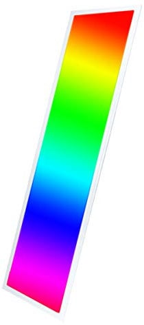 LIGHTEU®, RGB+CCT LED Panel 120x30cm 36W 24V RGB+2700-6000K Farbe und Farbtemperatur verstellbar deckenleuchte mit Netzteil Empfänger FUT045, Fernbedienung nicht enthalten