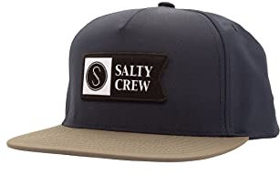 Salty Crew Herren Alpha Tech 5 Panel Cap, Marineblau/Asche, Einheitsgröße
