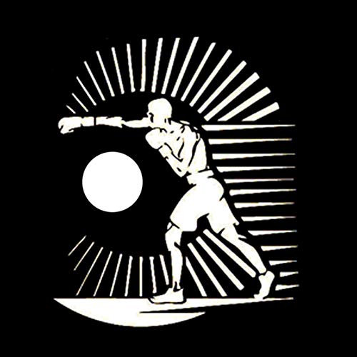 SUIFENG Autoaufkleber 14.7Cm X 17.3Cm Interessanter Sportwettbewerb Autoaufkleber Vinyl Schwarz/Silber