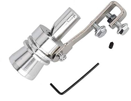Simulador de silbido turbo tipo bocina Sonido de silbido del simulador de v¨¢lvula reductora de presi¨®n del tubo de escape universal (XL)