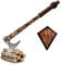 Shadow Cutlery Vikings - Axt von Ragnar Lothbrok - Deluxe Edition, Wikingeraxt aus Edelstahl mit Tafel, 65,4 cm, Vikings: Valhalla, Wikinger-Streitaxt als Geschenk, Sammlerstück, Kostümzubehör