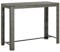 vidaXL Garten Bartisch Gartentisch Stehtisch Bistrotisch Tresentisch Partytisch Balkontisch Terrassentisch Grau 140,5x60,5x110,5cm Poly Rattan