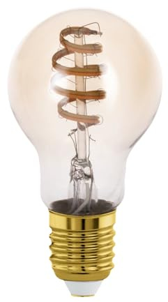 EGLO connect.z Smart-Home LED Leuchtmittel E27, A60, ZigBee | App und Sprachsteuerung Alexa, dimmbar, warmweiß-kaltweiß, 360 Lumen, 5 Watt, Vintage-Glühbirne amber