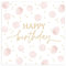 ARTEBENE Serviette Papierserviette Punkte Tissue Aquarellpunkte Dots | 20 Stück | 33x33cm | 3-lagig | Hochwertige Servietten für Feiern, Geburtstage, Kaffee und Kuchen Rosa