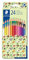 STAEDTLER Buntstifte Pattern Mix, 3 trendige Motive, hexagonal, 24 Buntstifte in sortierten Farben im Kartonetui, 172 PMCD24