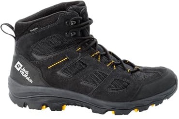 Jack Wolfskin Herren Vojo 3 Texapore Mid M Outdoorschuhe, Black Burly Yellow Xt, 49 EU