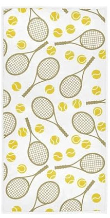 Tennis-Handtücher für Zuhause, Badezimmer, Fitnessstudio, Yoga, Spa, Hotel, saugfähig, weich, bequem, 76 x 38 cm