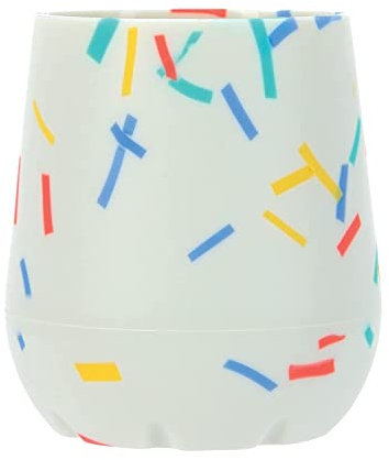 Nuby Silicone Confetti/Sprinkles First Open Training Cup for Baby: 2oz