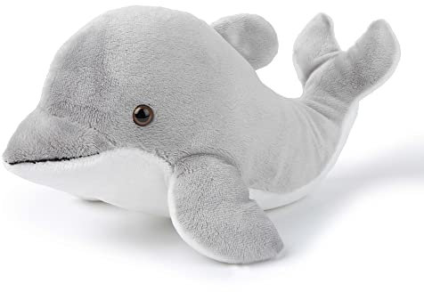 WWF 01284 - Plüschtier Delfin, lebensecht gestaltetes Kuscheltier, ca. 25 cm groß, wunderbar weich und kuschelig, Handwäsche möglich