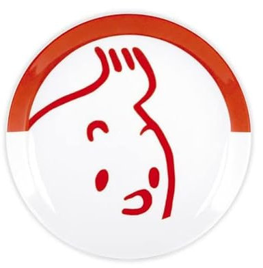 Moulinsart Porcelain Flat Plate Tintin 47320 (Tintin)