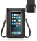 LEZED Handytasche zum Umhängen Damen Schwarz Kleine Touchscreen Crossbody Handytasche Tragbare Handytasche mit Schulterriemen Stilvolle Handy Schultertasche für Handy unter 7 Zoll