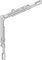 ROTO NT/NX - Inversione angolare per finestre oblique, 1 V, colore: Argento