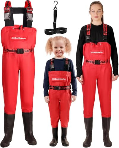 Chest Waders For Women & Men, Fishing Womens Waders & Mens Waterproof Boots | Fishing Waders For Women & Men - Soft Insole, Front Pocket, Wader Hanger & Repair Kit, Breathable For Hunting, Adjustable
