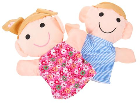 TOYANDONA 2st Familie Handpuppe Kinderpuppe Babyspielzeug Handpuppen Puppen Für Kinder Puppentheater Rollenspiel Mha Plüsch Mutter Kleinkind Stoff Requisiten Tier