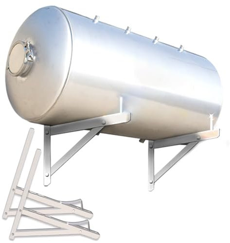 Vaso de expansión Tanque de presión de agua con soporte de montaje en pared, 100 160 200 250 300 500 L tanque de presión de acero inoxidable para sistema de agua/bomba de pozo, horizontal con accesori