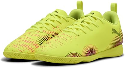 Puma Future 8 Play IT JR, Unisex Fussballschuh, Puma Black-Puma White-Sun Struck,