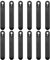Collier de Serrage Silice, Réutilisables Collier de Serrage, Serre-Câbles électriques Silicone Cable Management pour Moto, Ordinateur, Maison, Bureau, Cuisine, école (80MM, 12 pièces)