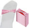 PATIKIL 14x5 Stretch Chair Sashes Bows, 50 Pack Elastic Chair Bands Sashes with Buckle Slider for Wedding Banquet Decorations, Rose Pink