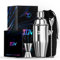 IOV Set di shaker da cocktail da 680,4 g, shaker Martini con filtro integrato, kit di strumenti da bar con libretto di ricette, shaker professionale in acciaio inox grande per barista margarita, mixer