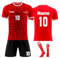 Personalisiertes Fussball Trikot Kinders Erwachsene Fusstball Shirt Shorts Socken Set mit Name Nummer Team Logo Personalisierte Fußballtrikot Jungs Mädchen