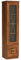 Lomadox Vitrine rustikal Standvitrine Vitrinenschrank 1 Glastür Schublade Alt Eiche Alteiche 46x190,5x44 cm