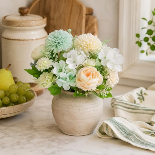 astylishome Artificial Flower 14 pcs Fake Flowers that Look Real with Single Long Stem Faux Bouquet for Wedding Home Party Decoration Centerpieces Multi Colors 2115
