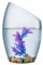 Aquarium Petit Aquarium en Verre Transparent, Multi-usages, Petits Poissons Rouges, élevage de Plantes hydroponiques, réservoirs de Poissons décoratifs Bocal à Poissons(Grand)