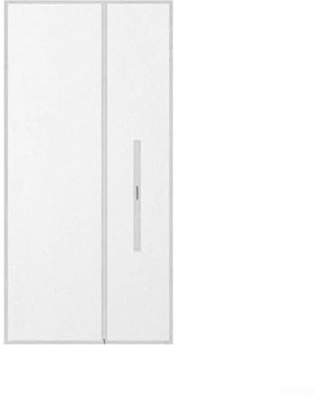 wenyouya Sello portátil para puerta de aire acondicionado de 210 x 90 cm, cubierta aislante de ahorro de energía para puertas correderas o de patio con 4 cremalleras, poliéster lavable 210T (blanco)
