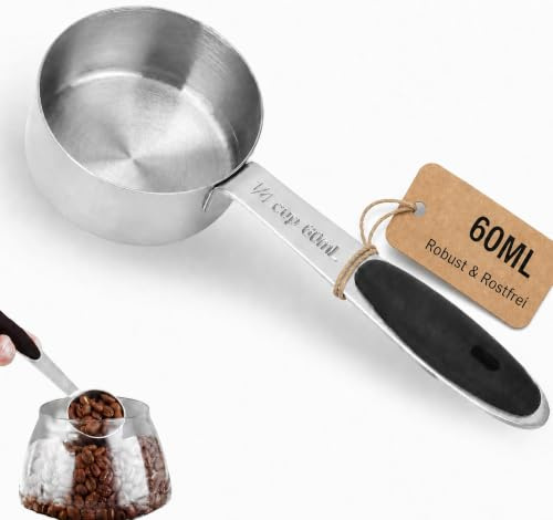 Tarqite Kaffeelöffel Portionierer, 60ml Edelstah Kaffee Dosierlöffel