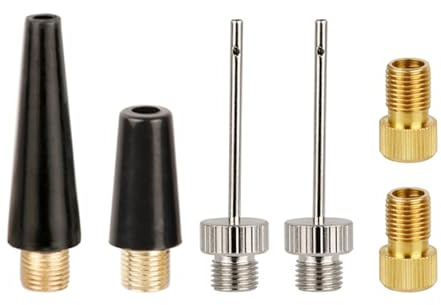Rennrad-Reifenventil-Adapter, Kugelpumpen, Nadeldüse, Inflator-Adapter für Standard- oder Luftkompressoren, langlebiges Luftzubehör