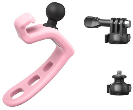 Sangle de support flexible en silicone pour appareil photo, vélo, skateboard, avec clip de caméra rotatif à 180° à la verticale et à 360°