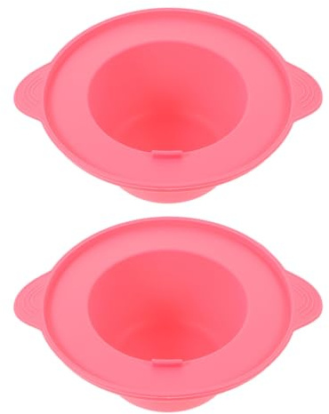 VILLCASE 2pcs Silicone Wax Warmer Bowls 400ml Replacement Pot Liners for Hair Removal Waxing Kit, Even Heating and Extended Use, for Home Waxing and Family Use