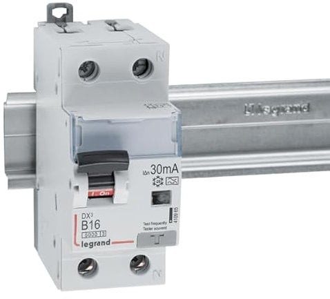 LEGRAND, DX3 FI/LS-Schalter B-Charakteristik, 16A, 1P+N, 6kA, 30mA, Typ A, 230VAC, 2 Teilungseinheiten, 410965