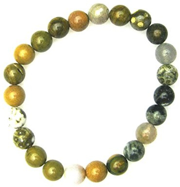 Armband Ozean-Achat (Chalcedon) Kugel 8 mm