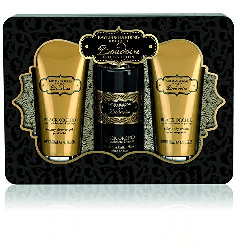Baylis & Harding Boudoire Black Tin, 3-Piece Gift Set