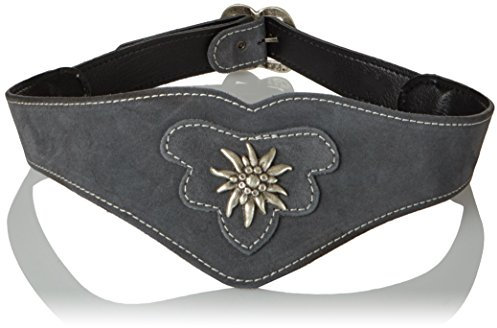 Werner Trachten Damen Gürtel Trachtengürtel, Gr. 75 cm, Grau (grau 303)