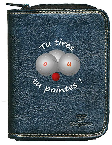 Syl'la Porte Monnaie Porte Carte Noir pour Homme (Pétanque)