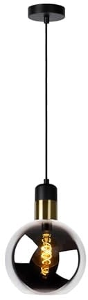Lucide JULIUS - Pendelleuchten - Ø 20 cm - 1xE27 - Rauchfarbe Grau