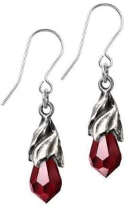 Alchemy Gothic Empyrean Tear Earrings Ohrhänger silberfarben