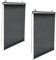 IDMarket - 2 Rollos, lichtdurchlässig, L 124 x H 225 cm, für Pergola, Schwarz