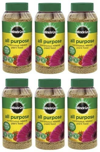 Miracle-Gro 18 x Slow Continuous Release All Purpose Plant Food, 1Kg Shaker Jar