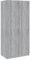 vidaXL Kleiderschrank Schrank Hochschrank Garderobenschrank Aufbewahrungsschrank Schlafzimmerschrank Grau Sonoma 80x52x180cm Holzwerkstoff