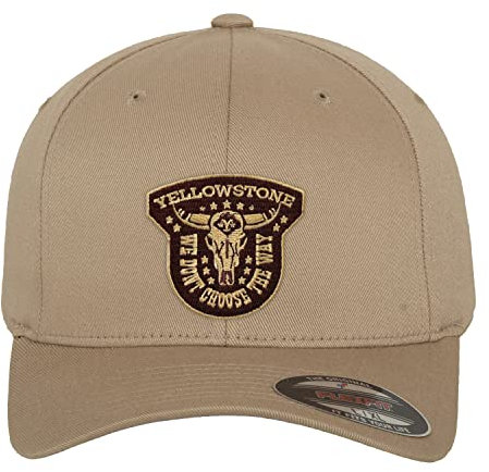 Yellowstone Offizielles Lizenzprodukt We Don't Choose The Way Flexfit Cap (Khaki), Groß/X-Large