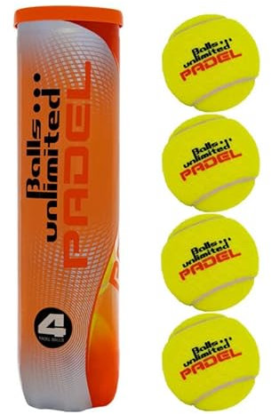 Balls ... unlimited Padel Ball - 4er Dose - Bälle für Padel Tennis aus gewobenem Playnes Filz, Packungseinheit Bälle:3 Balldosen