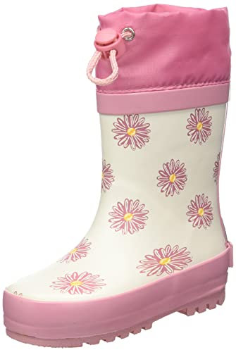 Playshoes Stivali di Gomma Con Coulisse Unisex - Bambini e ragazzi, Margarite, 20 EU