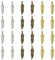 KitBeads 30 Stück antike Feder-Charms Bronze Traumfänger Charms tibetische Flügel Gefieder Feder Charms für Schmuckherstellung Armbänder Bulk