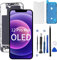 ZOETEC For iPhone 12 Pro Max Screen Replacement OLED (Not LCD) Touch Display Digitizer Assembly with Repair Kits