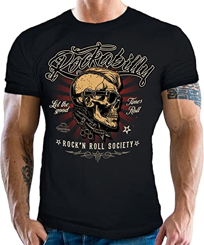 Gasoline Bandit Rockabilly T-Shirt: Rock'n Roll Society