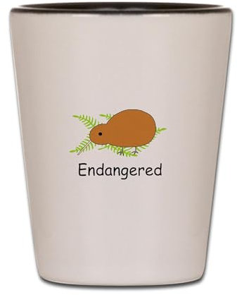 CafePress Kiwi Bird Unique and Funny Shot Glass
