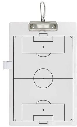 MiOYOOW Fußball Taktikmappe Taktiktafel Fussball Coach Board Coach Mappe Set, Basketball Trainer Klemmbrett mit Stiftrahmen/Haken, Coaching Trainings Zubehör für Baseball Basketball Fußball